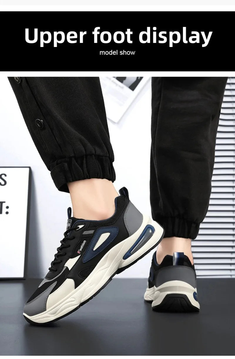 2025 Trendy Sneakers for Men Shoes Summer Outdoor Wear-Resistant Casual Sports Skateboard Shoes Fashion Breathable Shoes