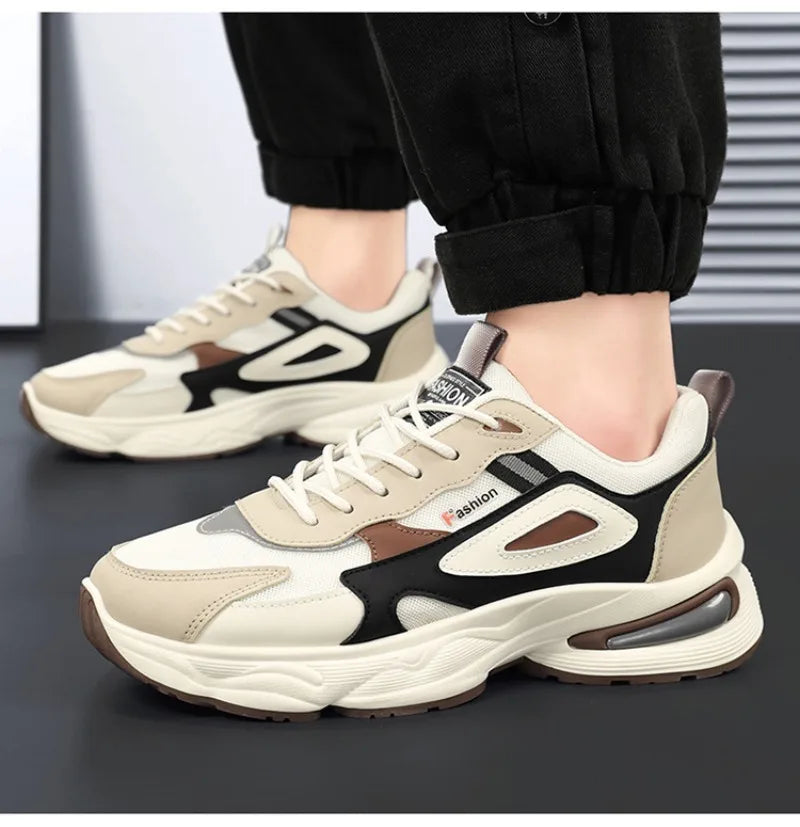2025 Trendy Sneakers for Men Shoes Summer Outdoor Wear-Resistant Casual Sports Skateboard Shoes Fashion Breathable Shoes