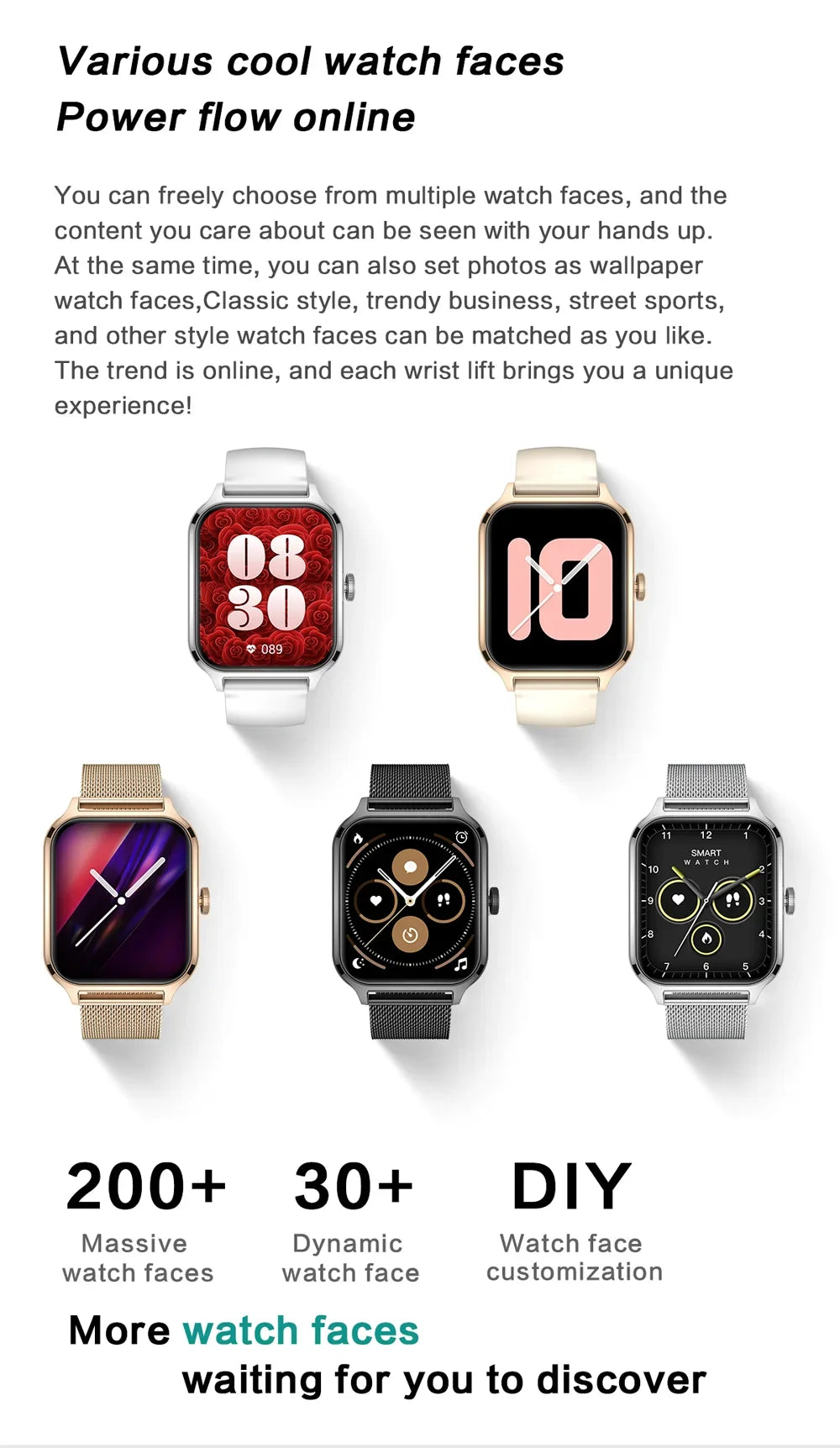 2025 Smart Watch For Men Women 2.01" Full Touch Screen Heart Rate Tracker Bluetooth Call Waterproof Sport Smartwatch Android IOS