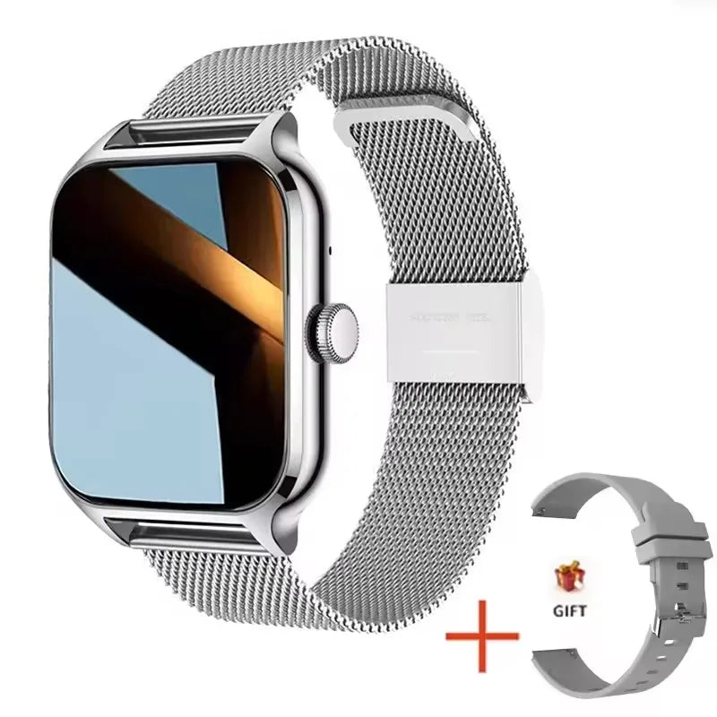 2025 Smart Watch For Men Women 2.01" Full Touch Screen Heart Rate Tracker Bluetooth Call Waterproof Sport Smartwatch Android IOS