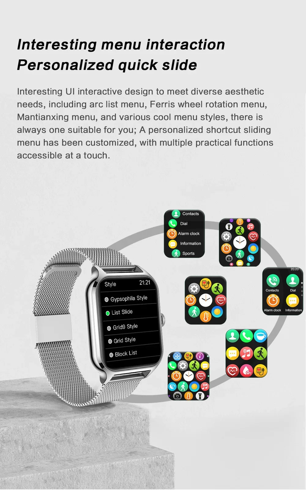 2025 Smart Watch For Men Women 2.01" Full Touch Screen Heart Rate Tracker Bluetooth Call Waterproof Sport Smartwatch Android IOS
