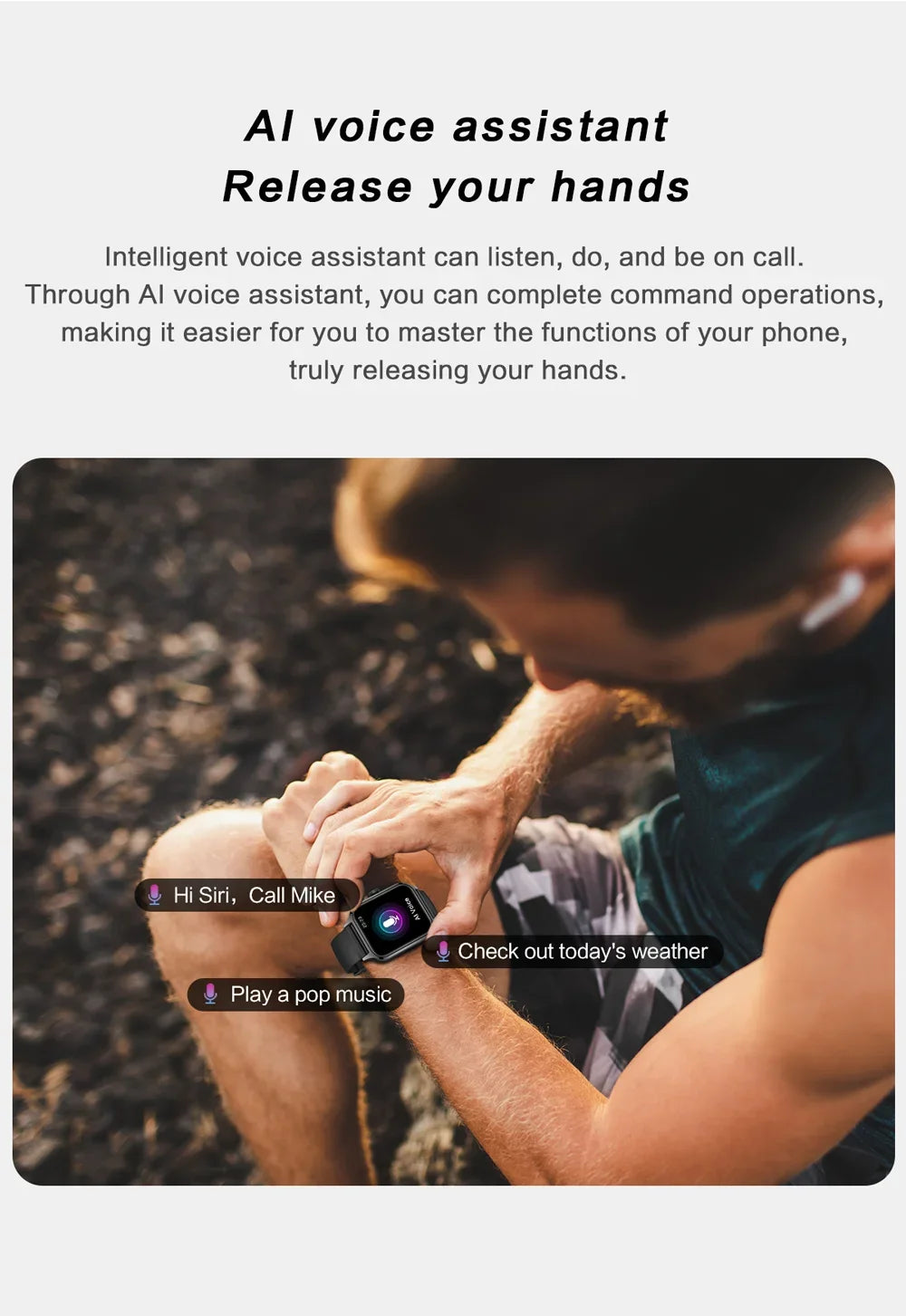 2025 Smart Watch For Men Women 2.01" Full Touch Screen Heart Rate Tracker Bluetooth Call Waterproof Sport Smartwatch Android IOS