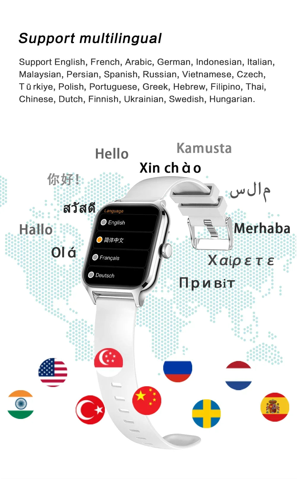 2025 Smart Watch For Men Women 2.01" Full Touch Screen Heart Rate Tracker Bluetooth Call Waterproof Sport Smartwatch Android IOS