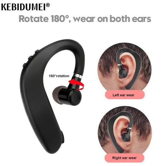 Wireless Bluetooth 5.0 Headset Single Long-lasting Business Earphone Left and Right Ears General Headphones for Mobile Phones