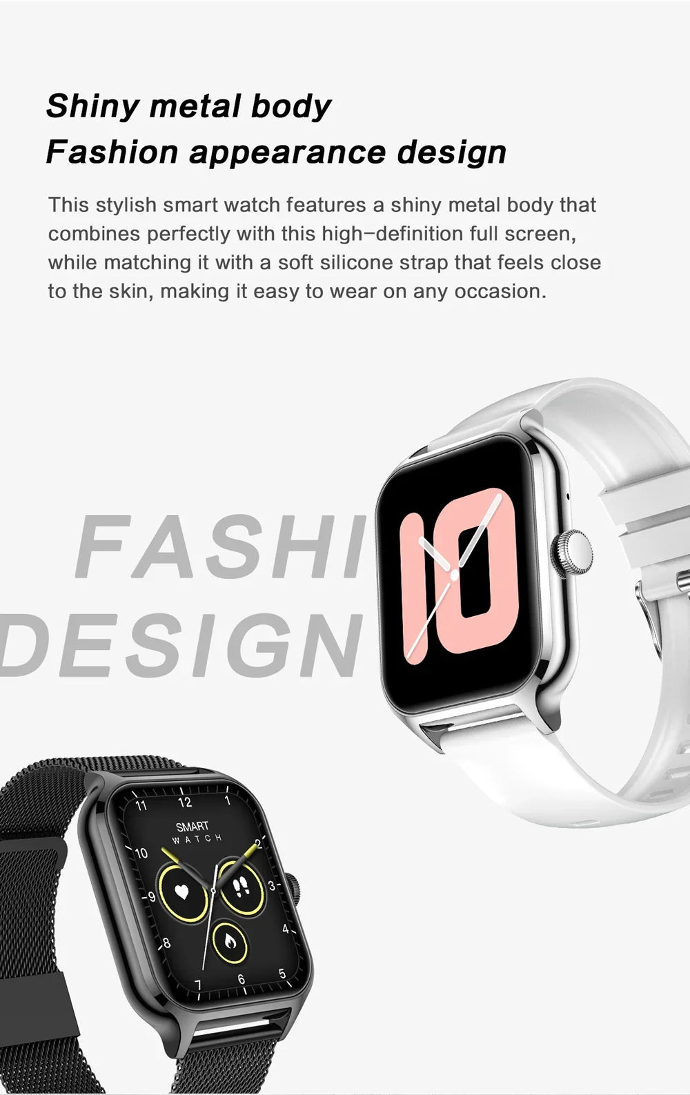 2025 Smart Watch For Men Women 2.01" Full Touch Screen Heart Rate Tracker Bluetooth Call Waterproof Sport Smartwatch Android IOS