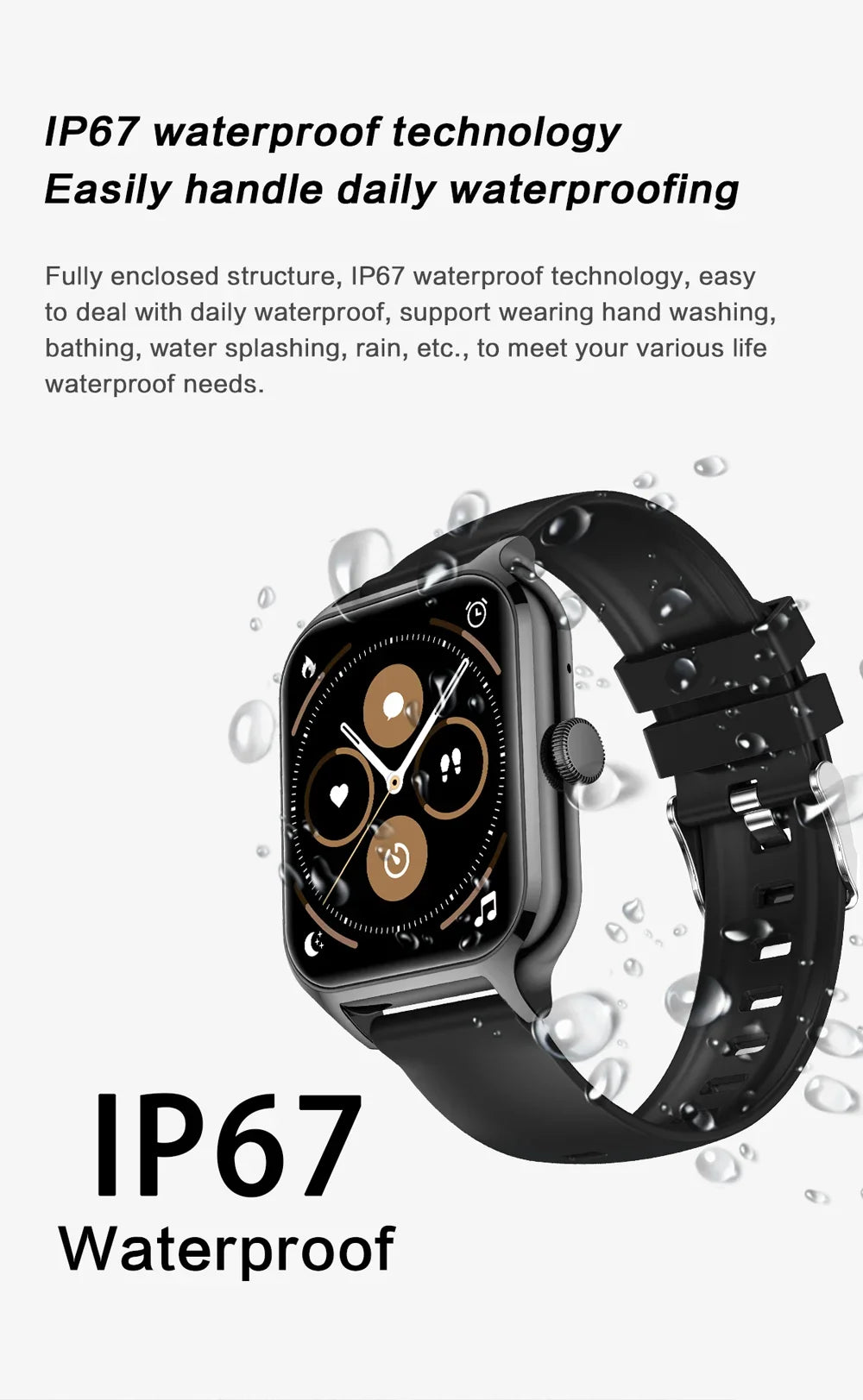 2025 Smart Watch For Men Women 2.01" Full Touch Screen Heart Rate Tracker Bluetooth Call Waterproof Sport Smartwatch Android IOS