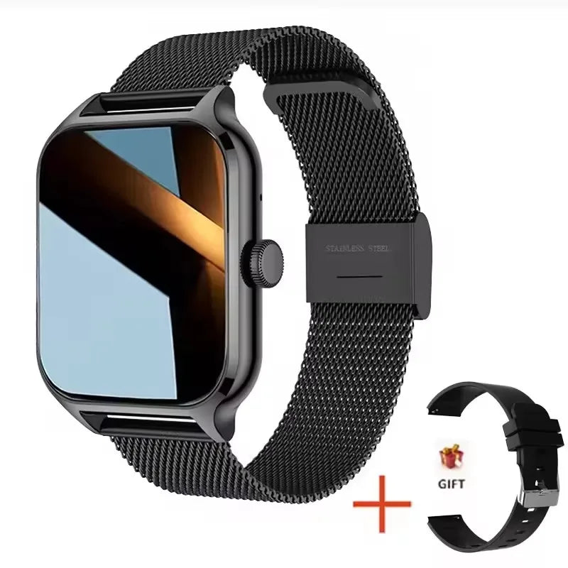 2025 Smart Watch For Men Women 2.01" Full Touch Screen Heart Rate Tracker Bluetooth Call Waterproof Sport Smartwatch Android IOS